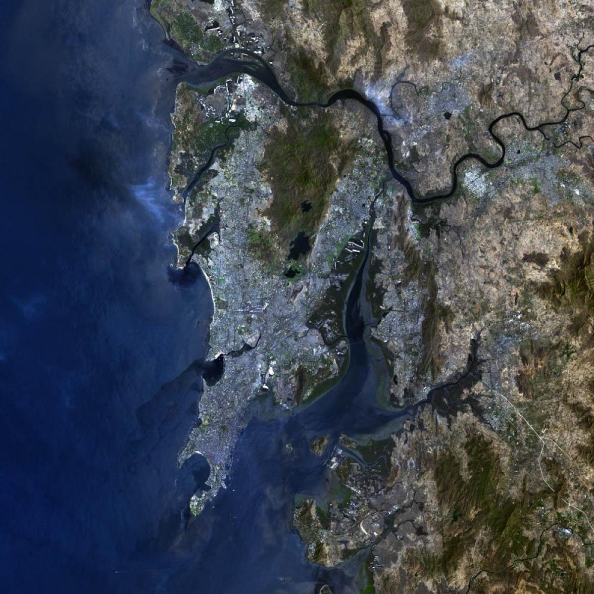 satellit-karta över Mumbai