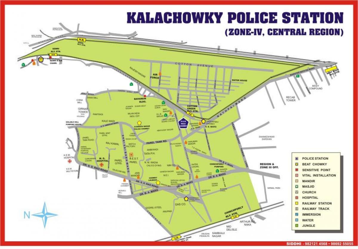 karta över Kalachowki Mumbai
