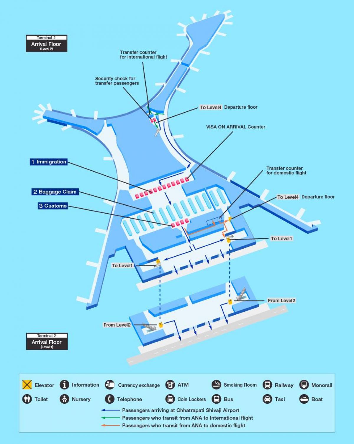 karta över Mumbai international airport