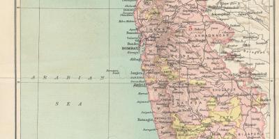 Karta över presidentskapet Bombay