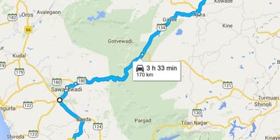 Mumbai till goa motorväg karta