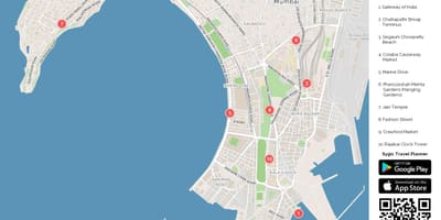 Mumbai sevärdheter karta